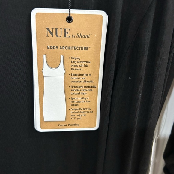 NUE By Shanti Black Dress with Unique Belt sophisticated upscale feminine nwt 8 - Picture 8 of 10